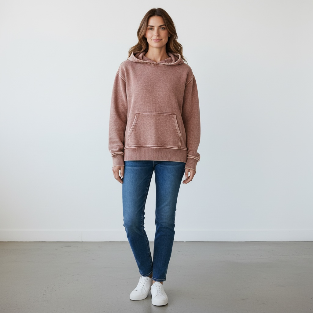 Zenana Hoodie Mauve